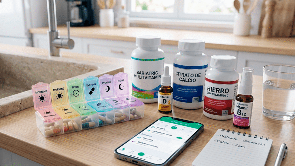 Plan de suplementos después de la cirugía bariátrica