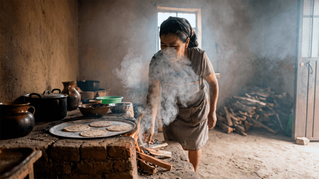 Por qué el humo del comal causa EPOC