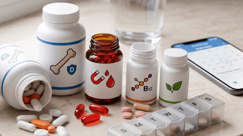 Vitaminas y minerales después de la cirugía bariátrica