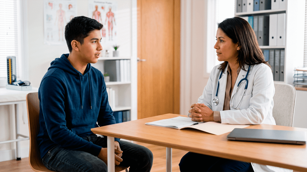Consulta del adolescente de 14 a 18 años