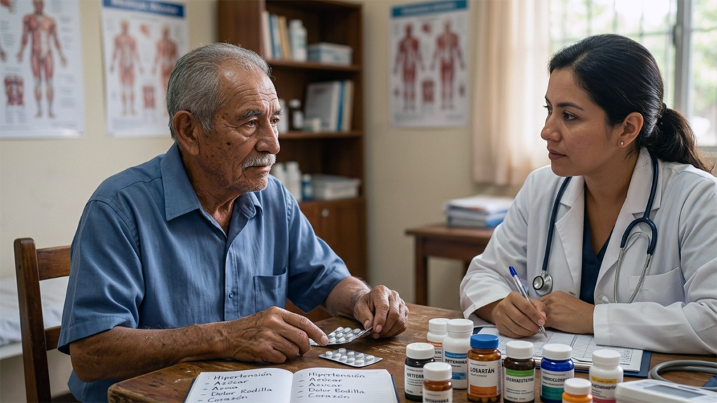 Vivir con varias enfermedades siendo mayores