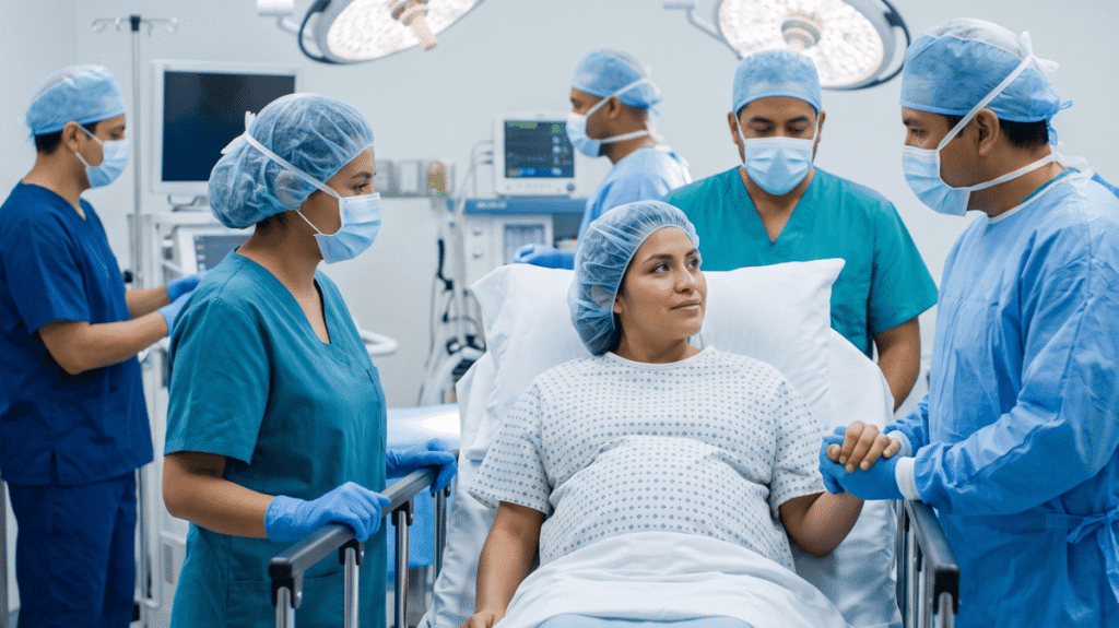 Recuperación después de una cesárea