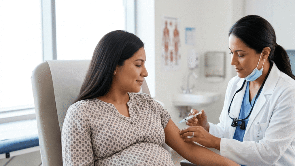 Conozca qué vacunas son seguras y recomendadas durante el embarazo, y cómo prevenir infecciones que pueden afectar a su bebé.