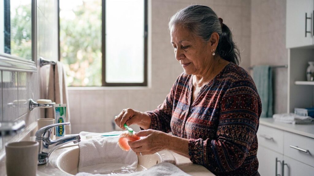 Cuidado de dentaduras postizas