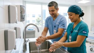Lavado de manos en el hospital