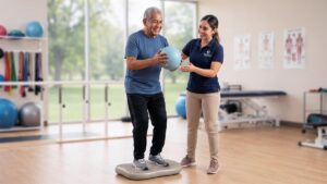 Prevención de caídas en el adulto mayor con fisioterapia