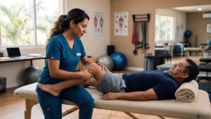 Su primera cita de fisioterapia